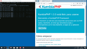 Servidor php desde consola linux en windows